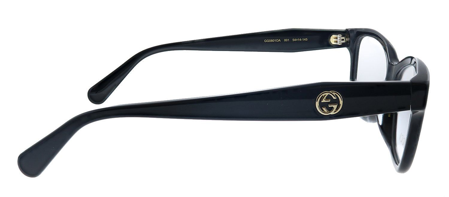 Gucci GG 0801OA 001 Rectangle Acetate Black Eyeglasses with Demo Lens sold by Gaffos product image thumbnail 3