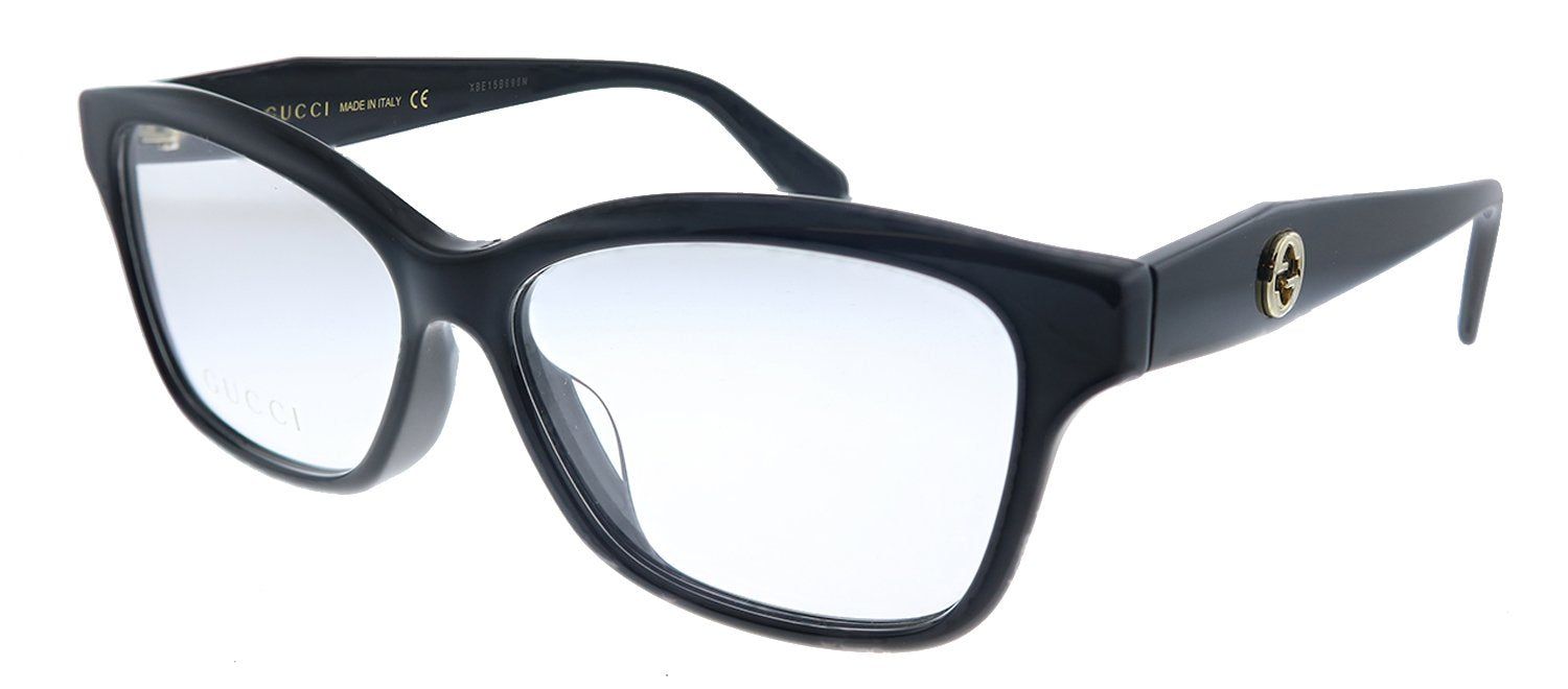 Gucci GG 0801OA 001 Rectangle Acetate Black Eyeglasses with Demo Lens sold by Gaffos product image thumbnail 2
