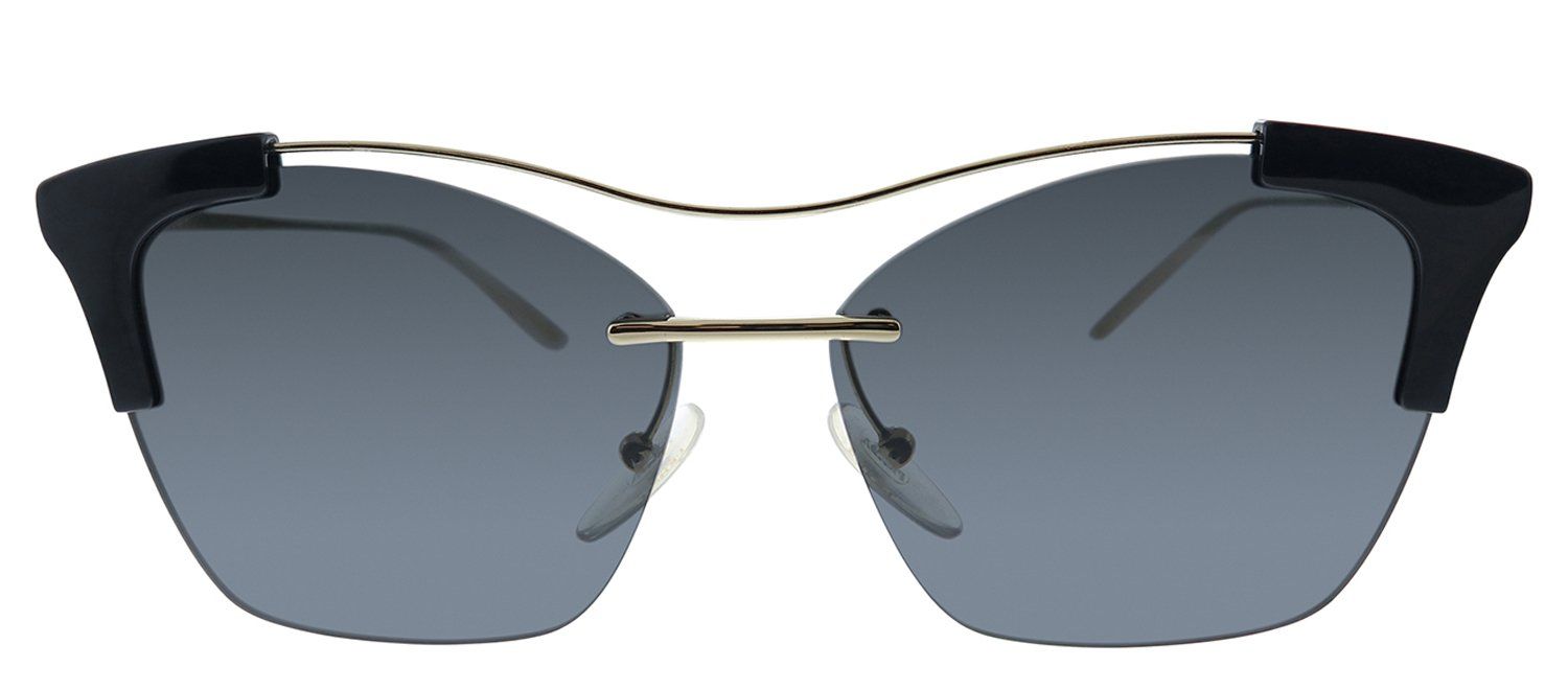 Prada PR 21US KUI5S0 Cat-Eye Plastic Black Sunglasses with Grey Lens sold by Gaffos