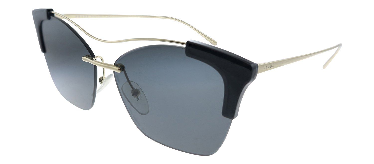 Prada PR 21US KUI5S0 Cat-Eye Plastic Black Sunglasses with Grey Lens sold by Gaffos product image thumbnail 2