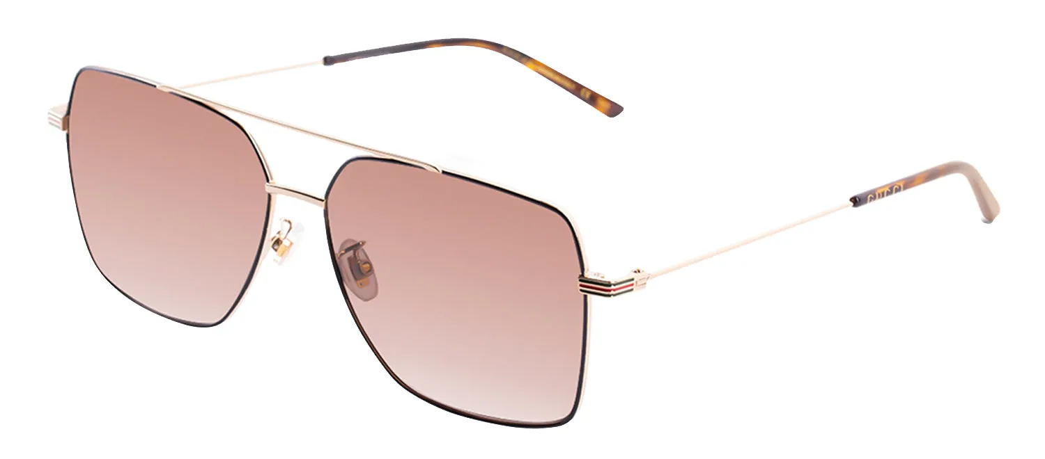 Gucci GG 1053S 002 Square Metal Gold Sunglasses with Brown Lens sold by Gaffos product image thumbnail 2