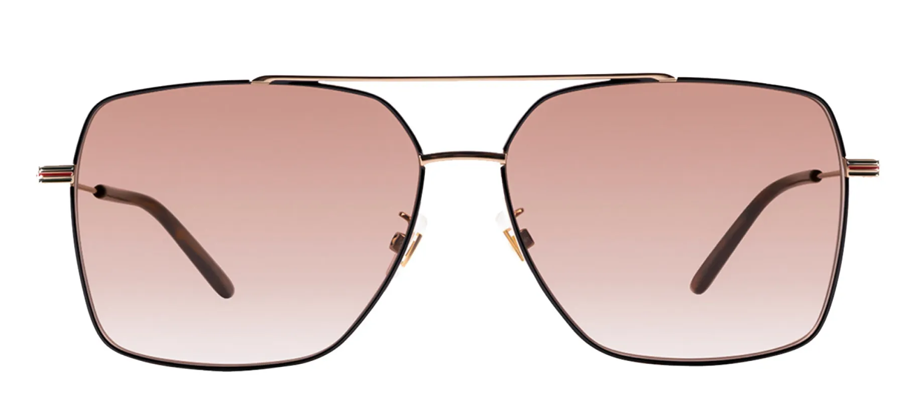 Gucci GG 1053S 002 Square Metal Gold Sunglasses with Brown Lens sold by Gaffos