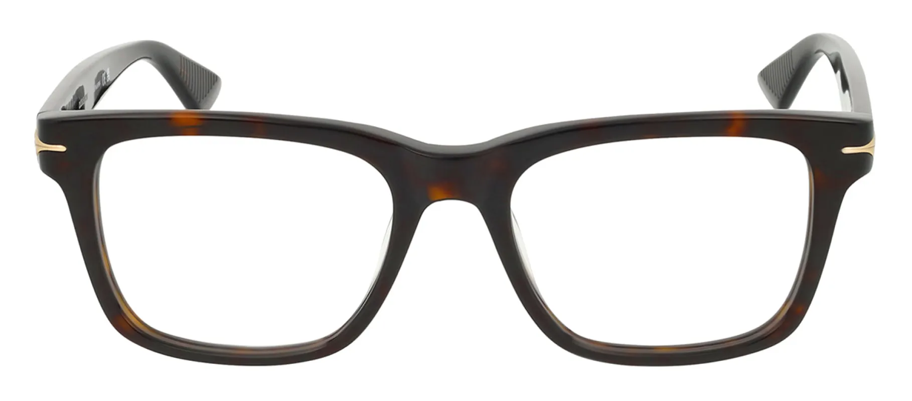 MontBlanc NIB MB 0266O 006 Rectangle Plastic Havana Eyeglasses with Logo Stamped Demo Lenses sold by Gaffos