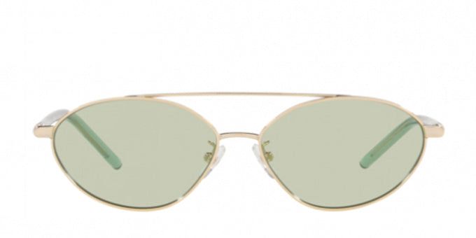 Tory Burch TY 6088 33136V Oval Metal Gold Sunglasses with Green Lens sold by Gaffos