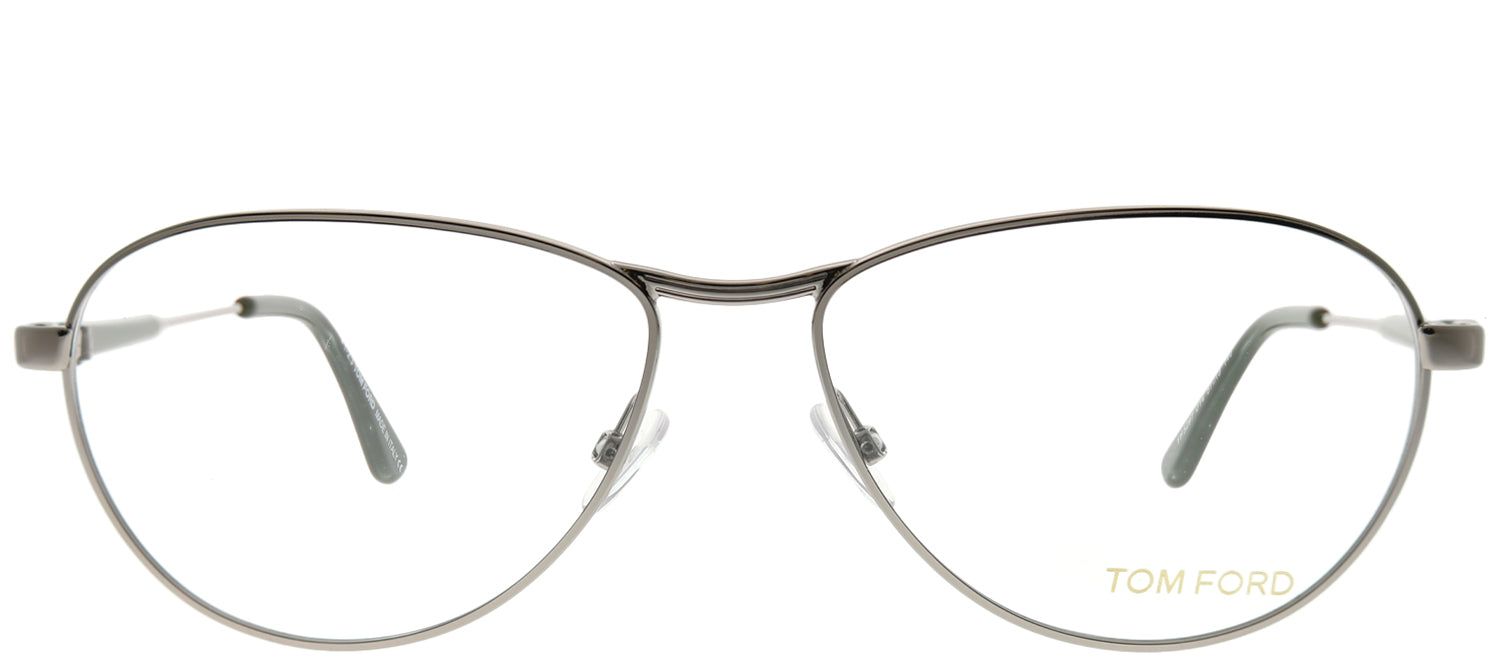 Tom Ford FT 5297 014 Aviator Metal Silver Eyeglasses with Demo Lens sold by Gaffos