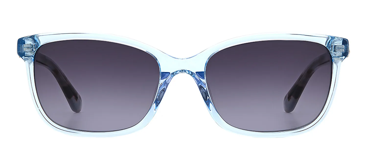 Kate Spade KS Tabitha/S PJP Square Plastic Blue Sunglasses with Grey Gradient Lens sold by Gaffos