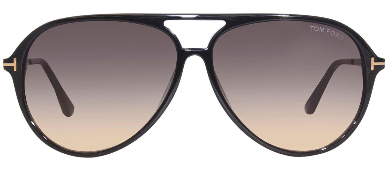 Tom Ford Samson TF 909 01B Aviator Plastic Black Sunglasses with Grey Gradient Lens sold by Gaffos