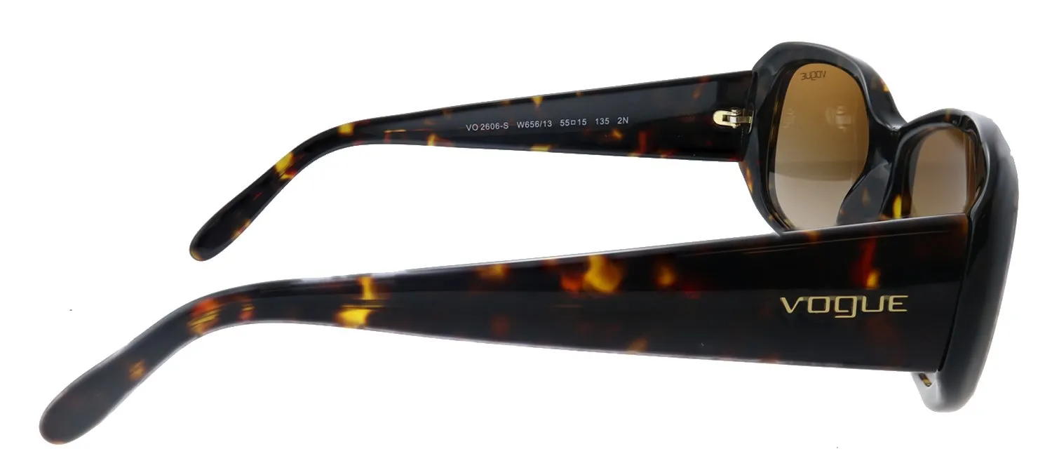 Vogue Eyewear VO 2606S W65613 Rectangle Plastic Havana Sunglasses with Brown Gradient Lens sold by Gaffos product image thumbnail 3