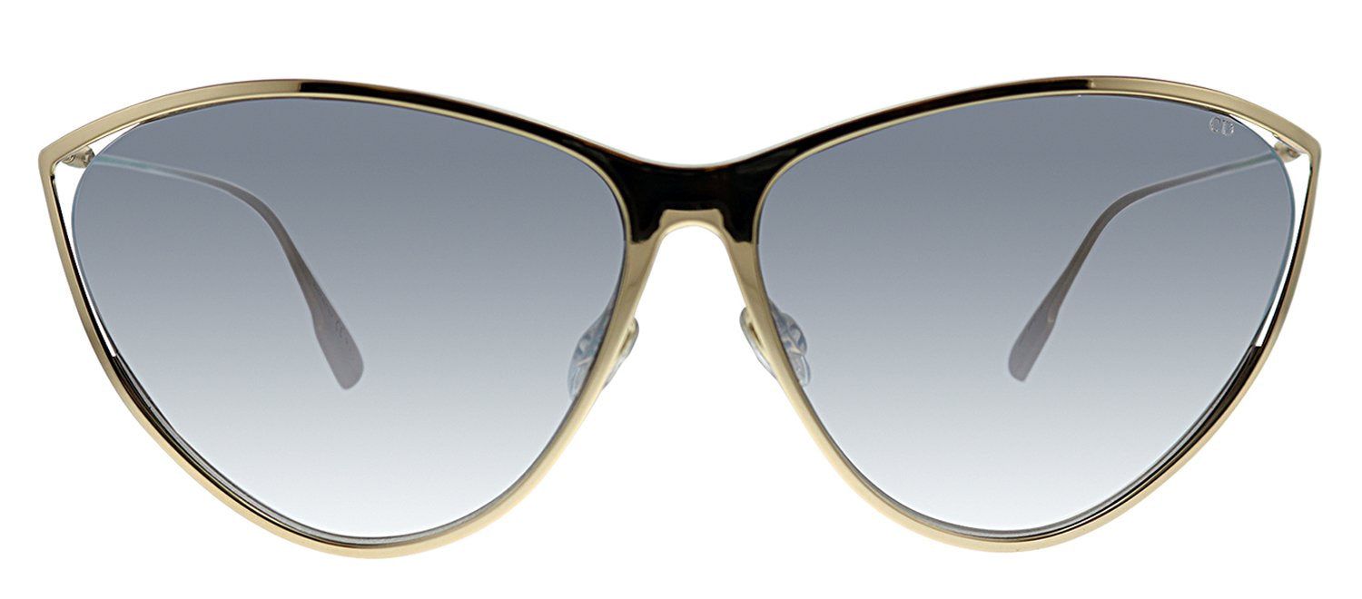 Dior CD NewMotard 000 IC Cat-Eye Metal Gold Sunglasses with Grey Mirror Lens sold by Gaffos
