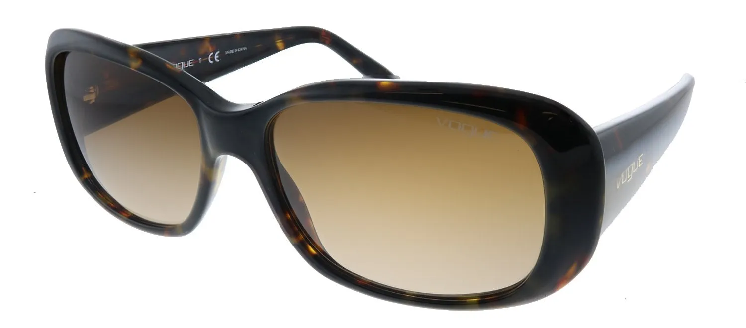 Vogue Eyewear VO 2606S W65613 Rectangle Plastic Havana Sunglasses with Brown Gradient Lens sold by Gaffos product image thumbnail 2