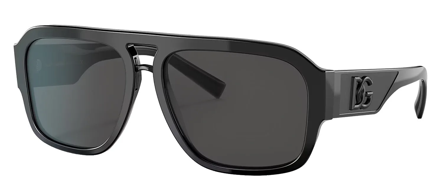 Dolce & Gabbana DG 4403 501/87 Aviator Plastic Black Sunglasses with Grey Lens sold by Gaffos product image thumbnail 2