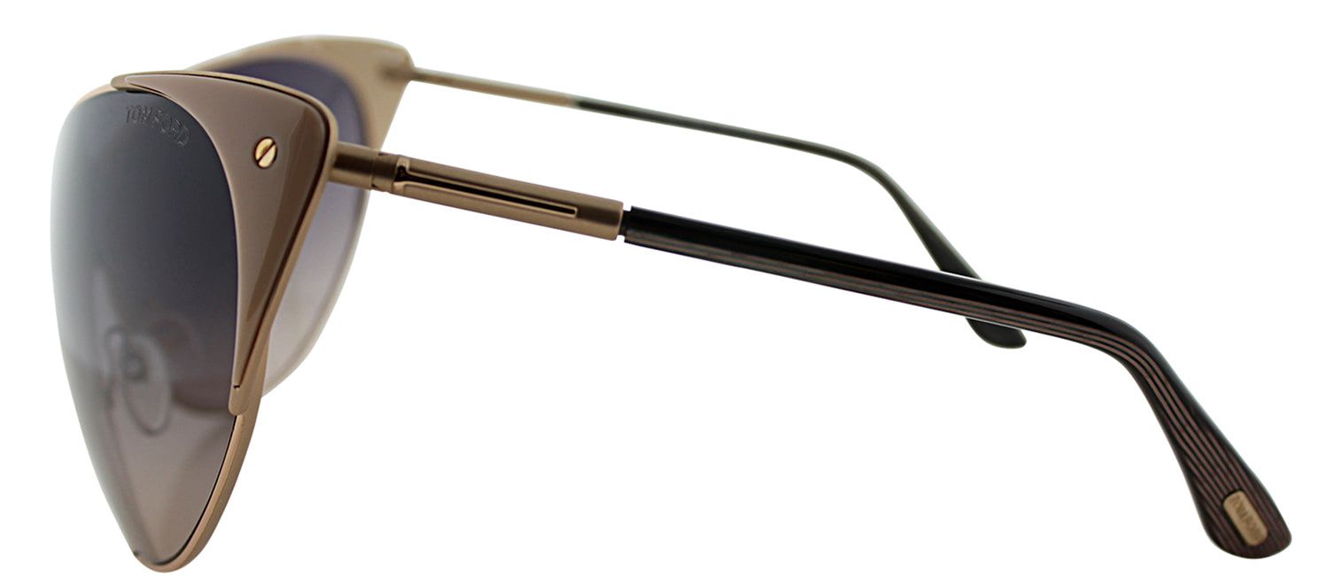 Tom Ford FT 0364 74B Cat-Eye Metal Gold Sunglasses with Grey Gradient Lens sold by Gaffos product image thumbnail 3
