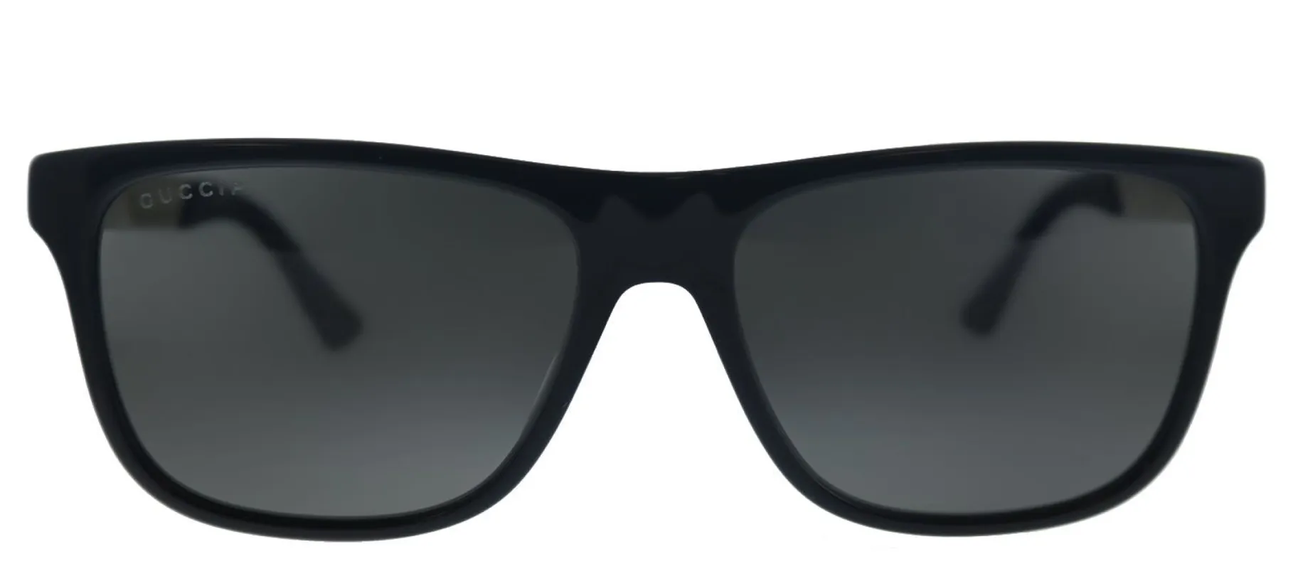 Gucci GG 0687S 002 Rectangle Acetate Black Sunglasses with Grey Polarized Lens sold by Gaffos