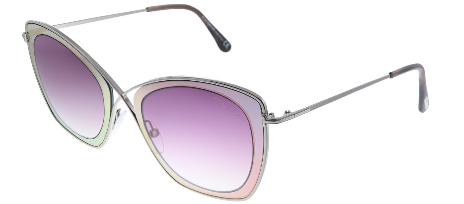 Tom Ford TF 605 77T Square Metal Ruthenium/ Gunmetal Sunglasses with Pink Gradient Lens sold by Gaffos product image thumbnail 2