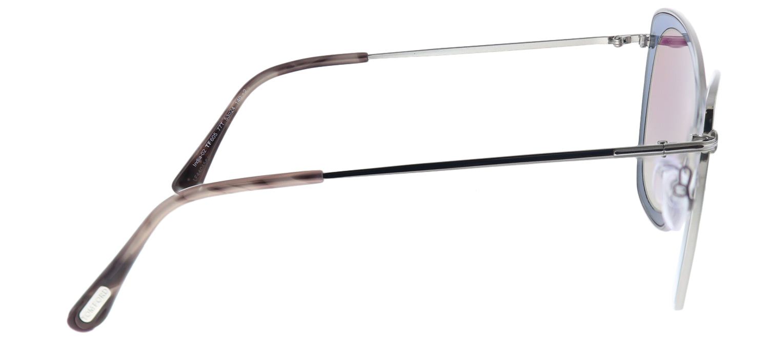 Tom Ford TF 605 77T Square Metal Ruthenium/ Gunmetal Sunglasses with Pink Gradient Lens sold by Gaffos product image thumbnail 3