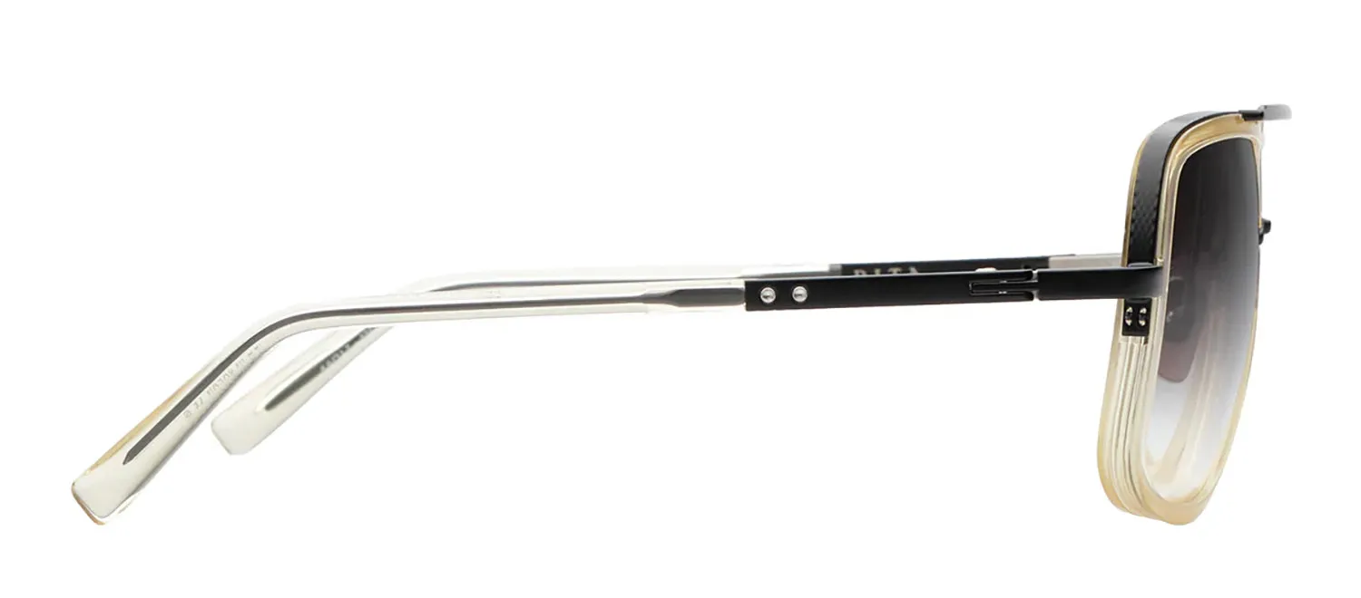 Dita DT DRX-2030 W-CLR-BLK Aviator Metal Black Sunglasses with Grey Gradient Lens sold by Gaffos product image thumbnail 3