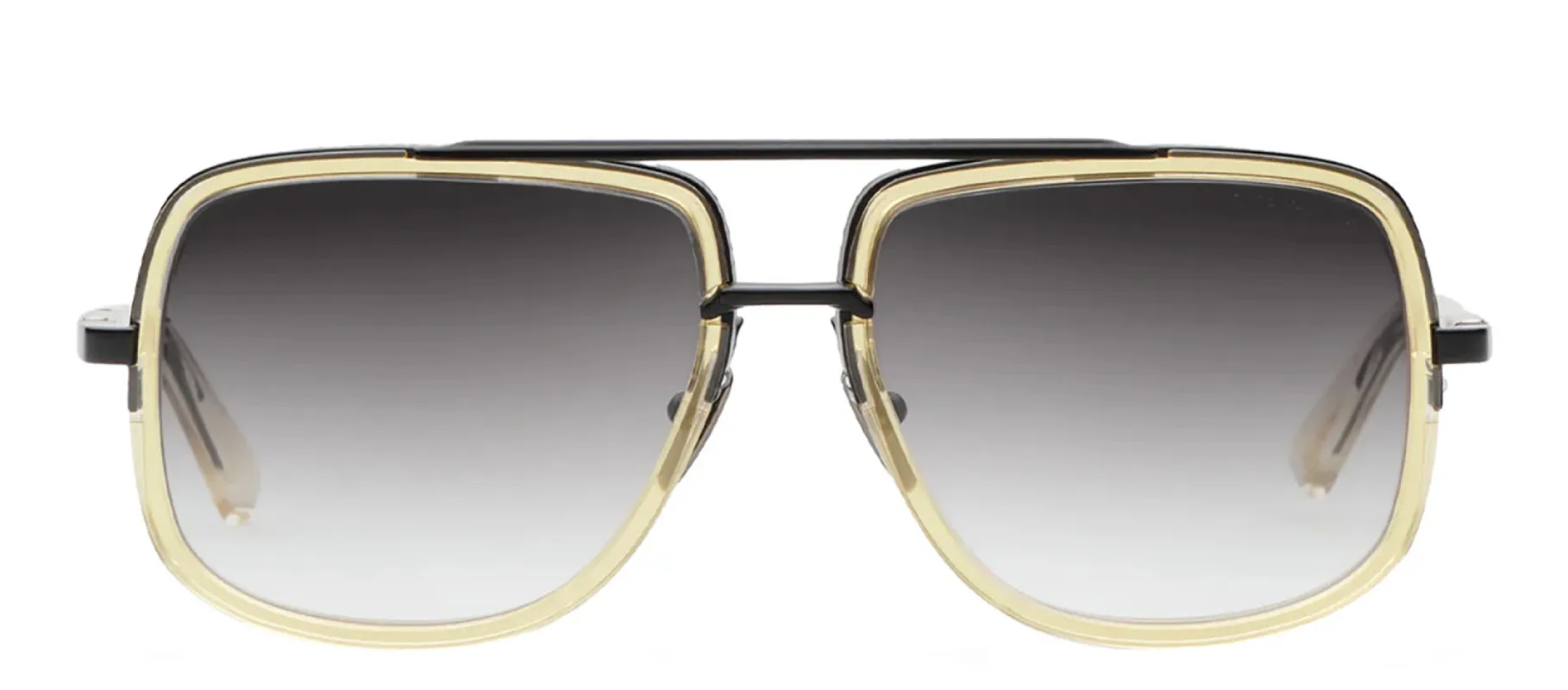 Dita MACH-ONE DT DRX-2030 W-CLR-BLK Aviator Metal Black Sunglasses with Grey Gradient Lens sold by Gaffos