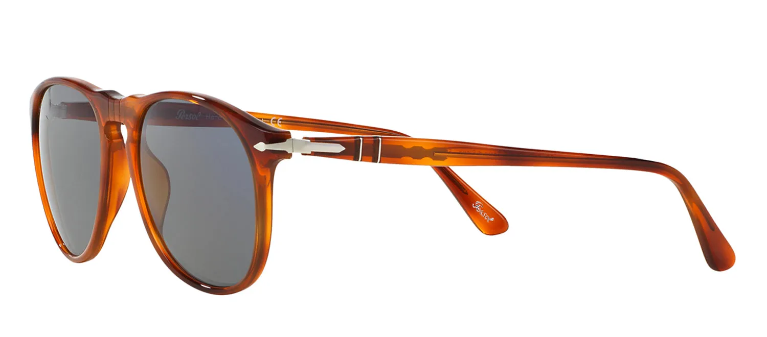 Persol PO 9649 96/56 Oval Plastic Tortoise/ Havana Sunglasses with Blue Lens sold by Gaffos product image thumbnail 3