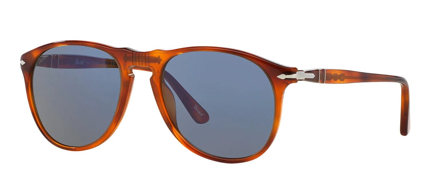Persol PO 9649 96/56 Oval Plastic Tortoise/ Havana Sunglasses with Blue Lens sold by Gaffos product image thumbnail 2