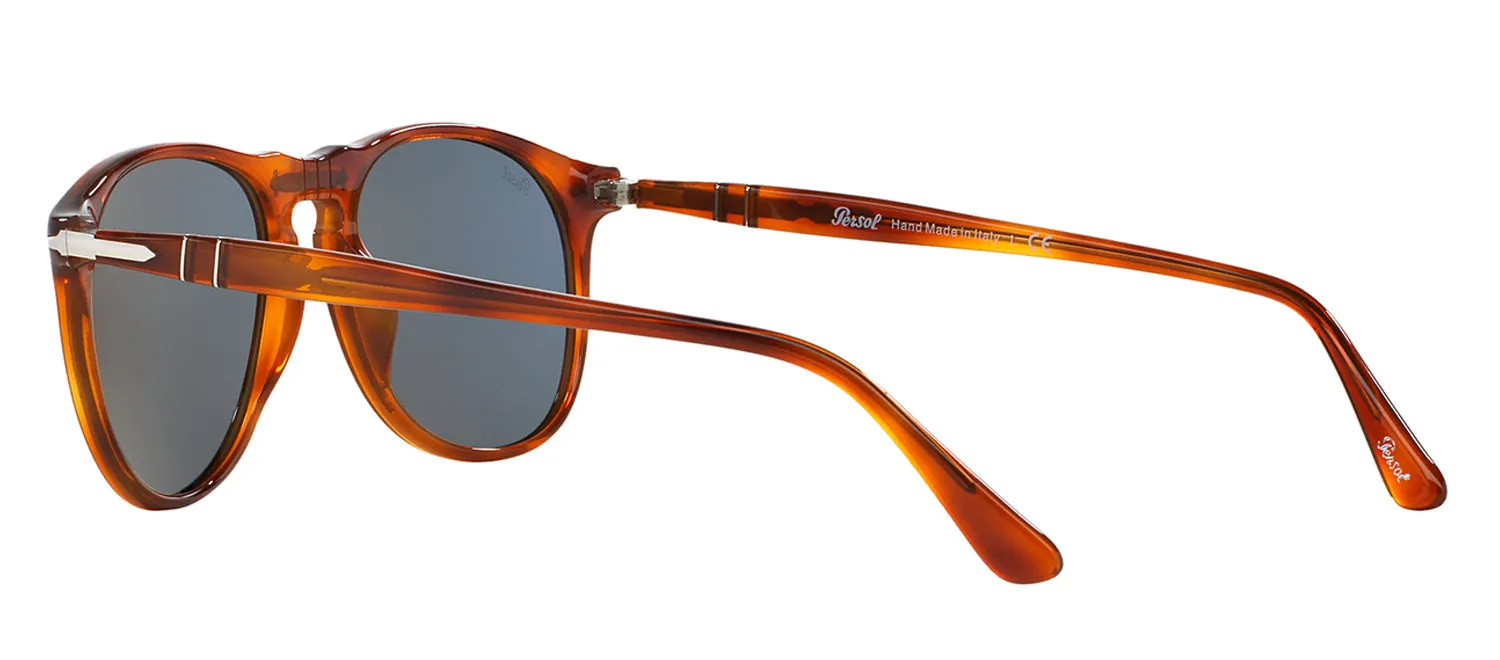 Persol PO 9649 96/56 Oval Plastic Tortoise/ Havana Sunglasses with Blue Lens sold by Gaffos product image thumbnail 5