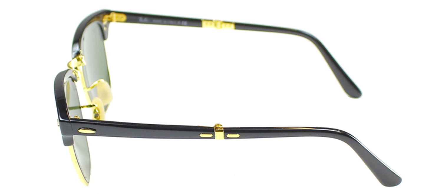 Ray-Ban RB 2176 901 Clubmaster Plastic Black Sunglasses with Green Lens sold by Gaffos product image thumbnail 3