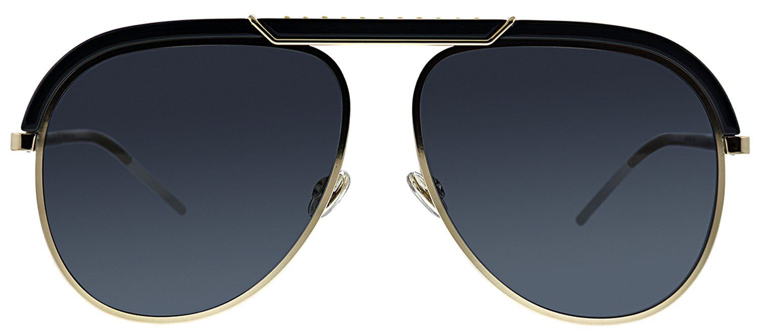 Dior CD DIORDESERTIC 2M2 Aviator Metal Black Sunglasses with Grey Lens sold by Gaffos