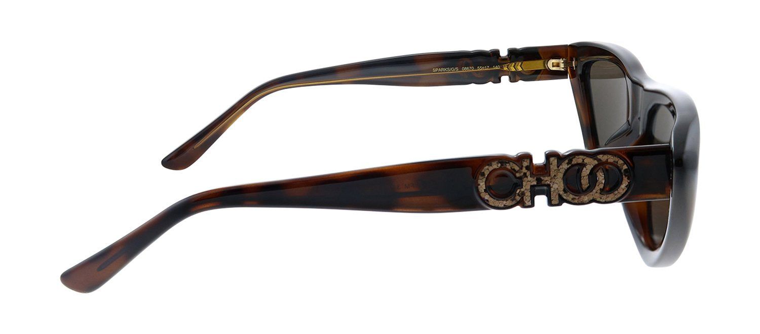 Jimmy Choo JC SPARKS/G/S 086 70 Cat-Eye Plastic Havana Sunglasses with Brown Lens sold by Gaffos product image thumbnail 3