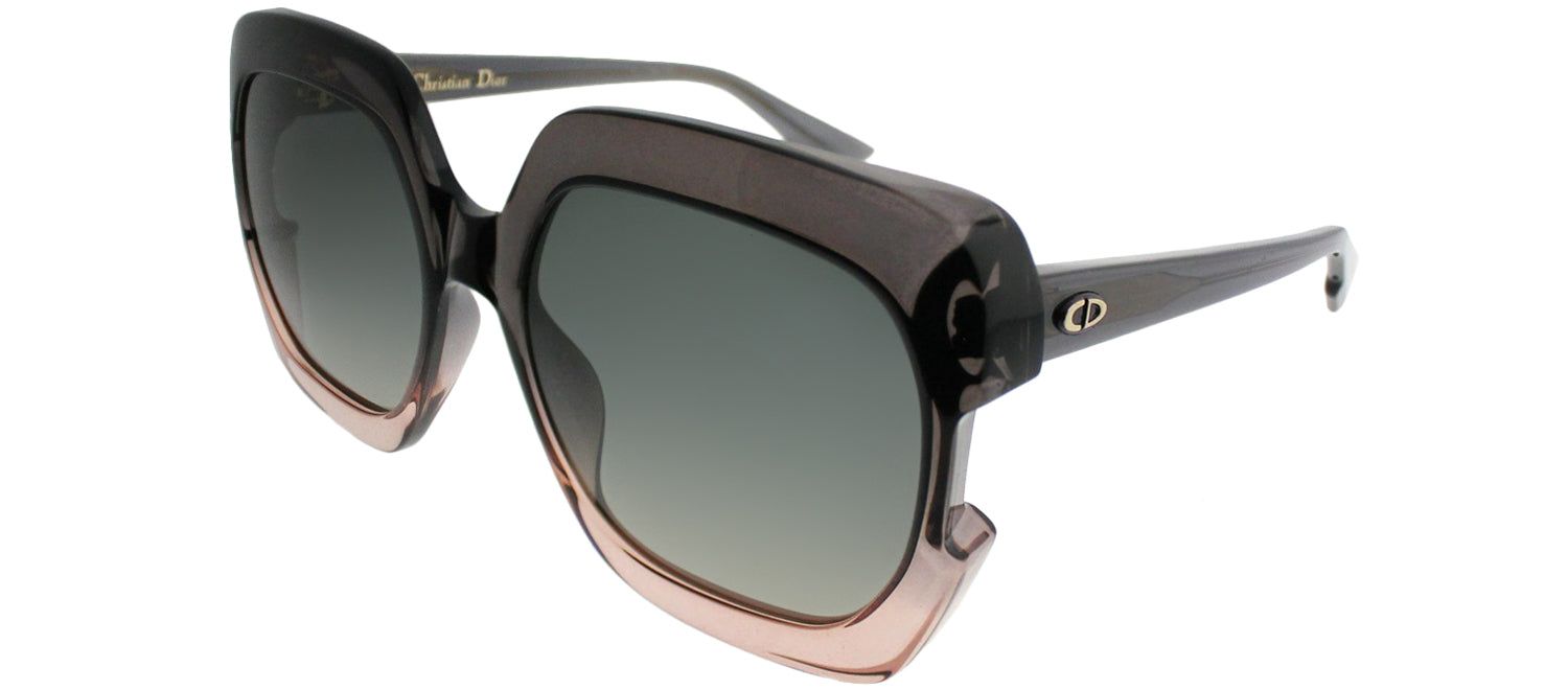 Dior CD DiorGaia 7HH Square Plastic Grey Sunglasses with Grey Gradient Lens sold by Gaffos product image thumbnail 2