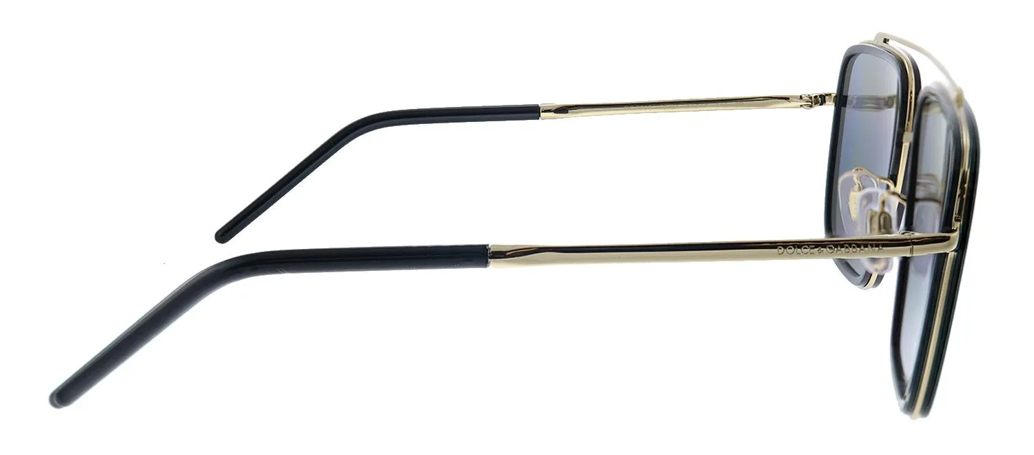 Dolce & Gabbana DG 2220 02/81 Square Metal Gold Black Sunglasses with Brown Gradient Polarized Lens sold by Gaffos product image thumbnail 3