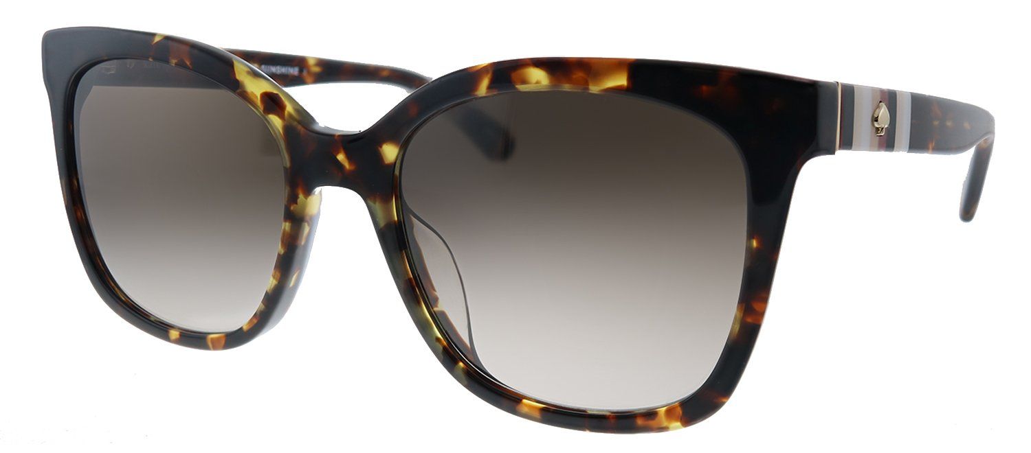 Kate Spade KS Kiya/S 086 Square Plastic Dark Havana Sunglasses with Brown Gradient Lens sold by Gaffos product image thumbnail 2