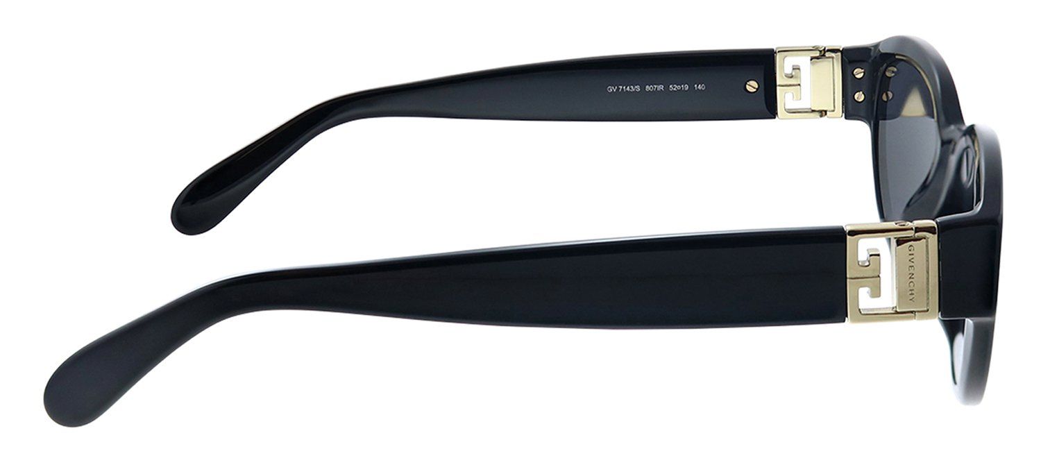 Givenchy GV 7143/S 807 Oval Plastic Black Sunglasses with Grey Lens sold by Gaffos product image thumbnail 3