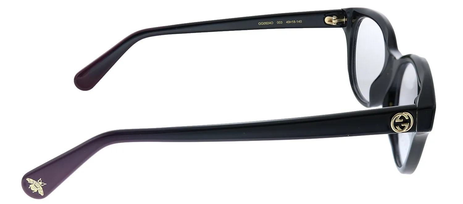 Gucci GG 0924O 003 Round Acetate Black Eyeglasses with Demo Lens sold by Gaffos product image thumbnail 3