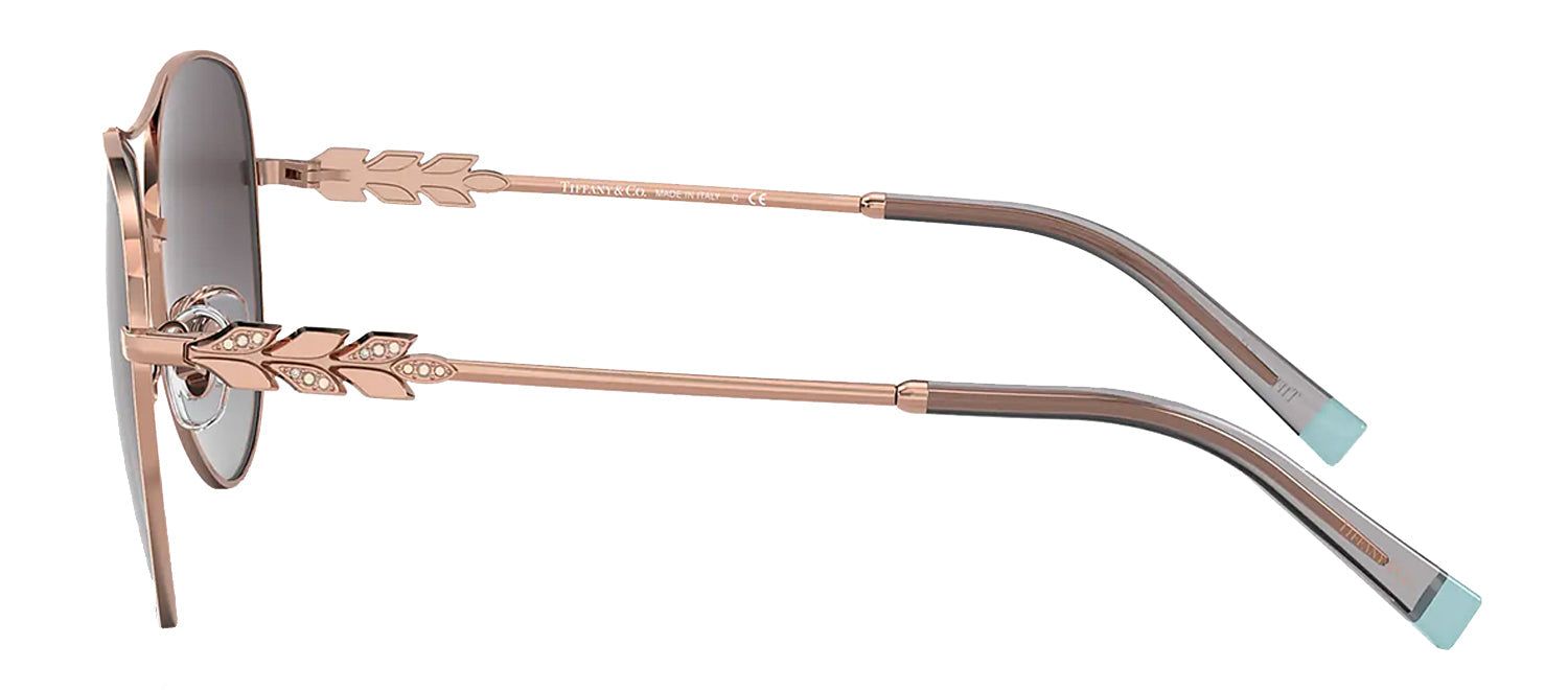 Tiffany & Co. TF 3083B 61703C Aviator Metal Gold Sunglasses with Grey Gradient Lens sold by Gaffos product image thumbnail 3