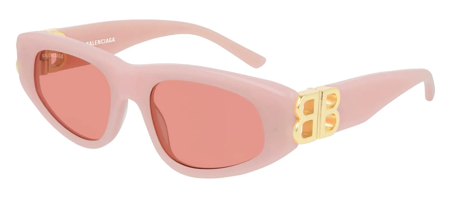 Balenciaga BB 0095S 003 Cat-Eye Acetate Pink Sunglasses with Rose Lens sold by Gaffos product image thumbnail 2