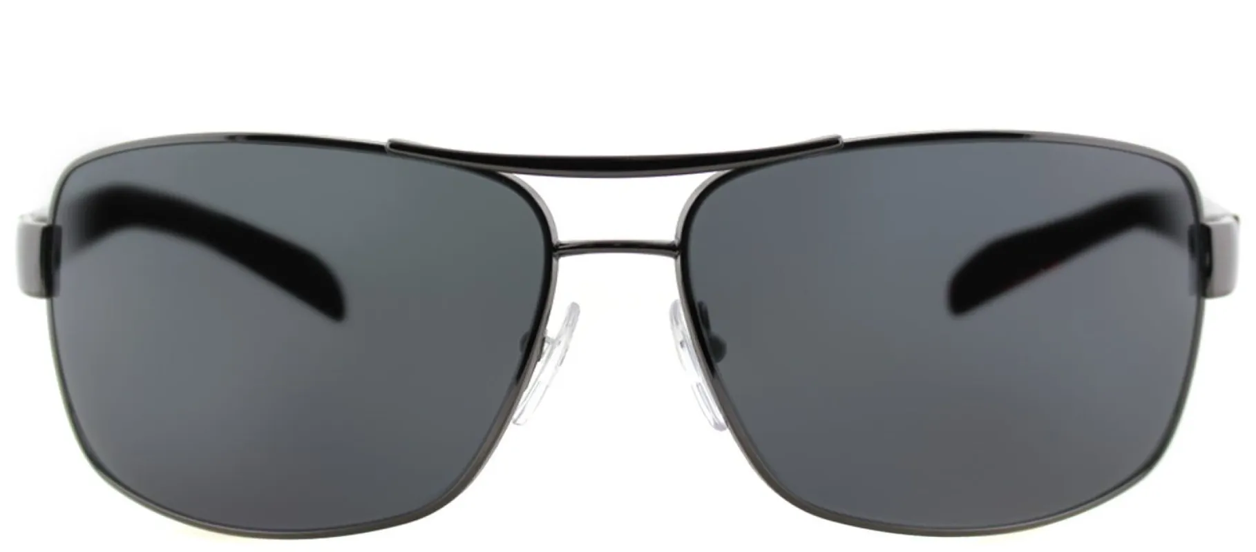 Prada Linea Rossa PS 54IS 5AV5Z1 Aviator Metal Ruthenium/ Gunmetal Sunglasses with Grey Polarized Lens sold by Gaffos