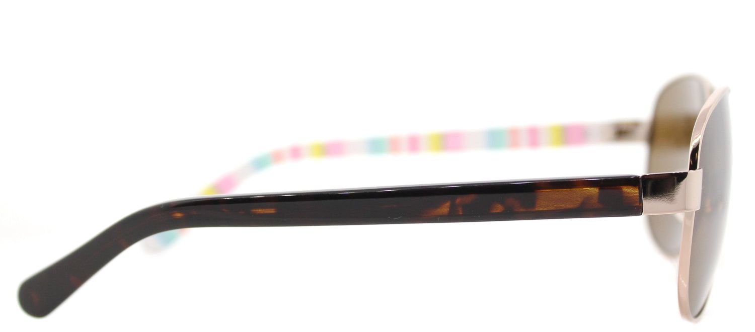 Kate Spade KS Dalia2/P RNF Aviator Metal Gold Sunglasses with Brown Polarized Lens sold by Gaffos product image thumbnail 3