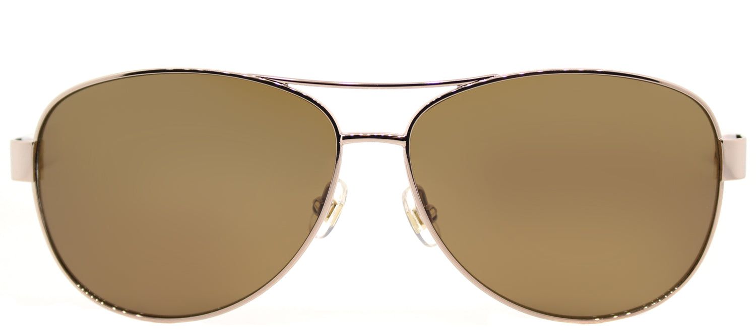 Kate Spade KS Dalia2/P RNF Aviator Metal Gold Sunglasses with Brown Polarized Lens sold by Gaffos
