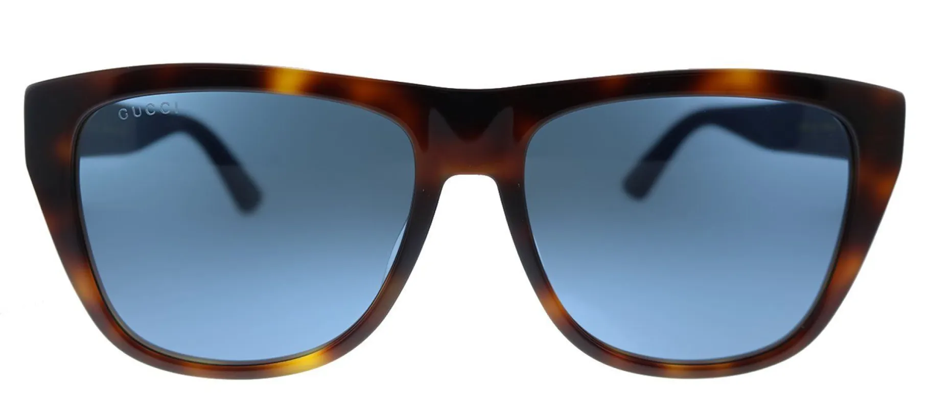 Gucci GG 0926S 002 Square Acetate Havana Sunglasses with Blue Lens sold by Gaffos