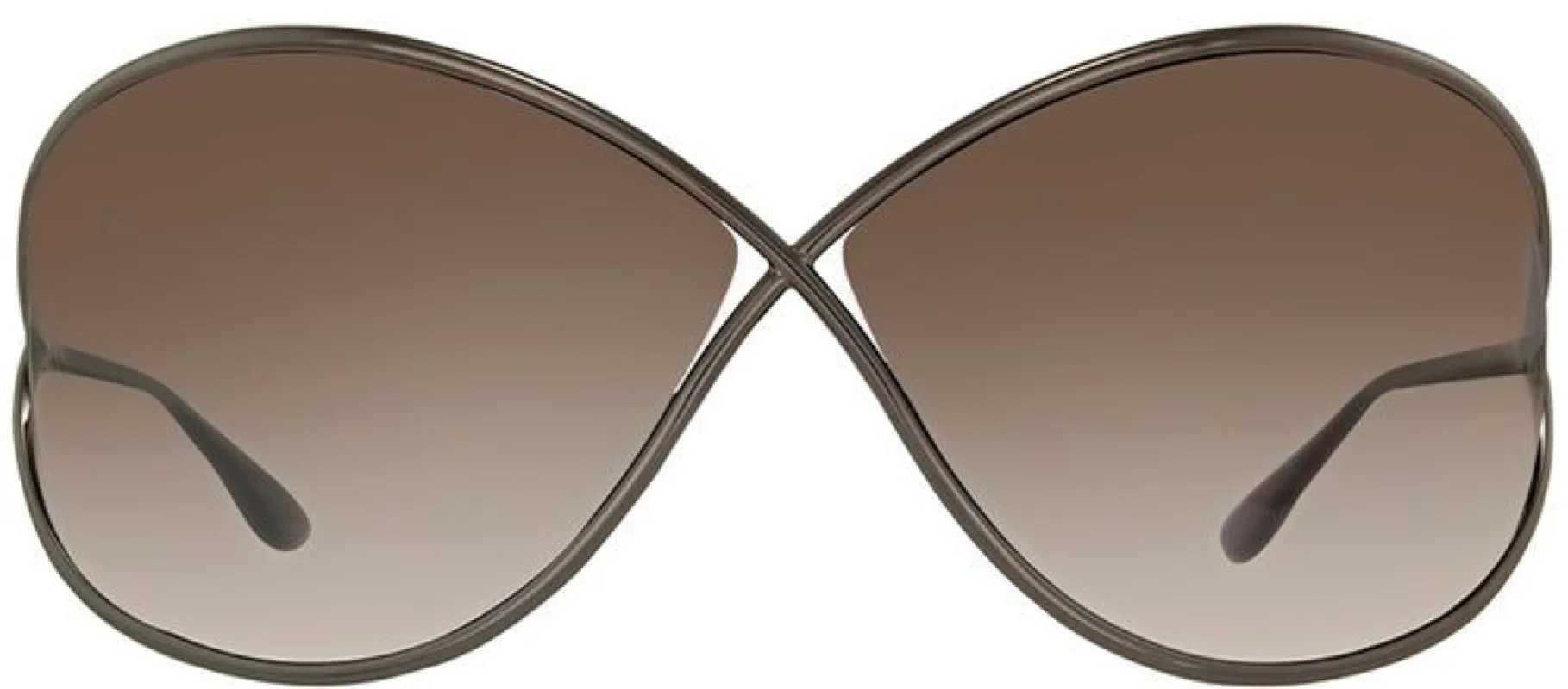 Tom Ford Miranda TF 130 36F Fashion Metal Brown Sunglasses with Brown Gradient Lens sold by Gaffos