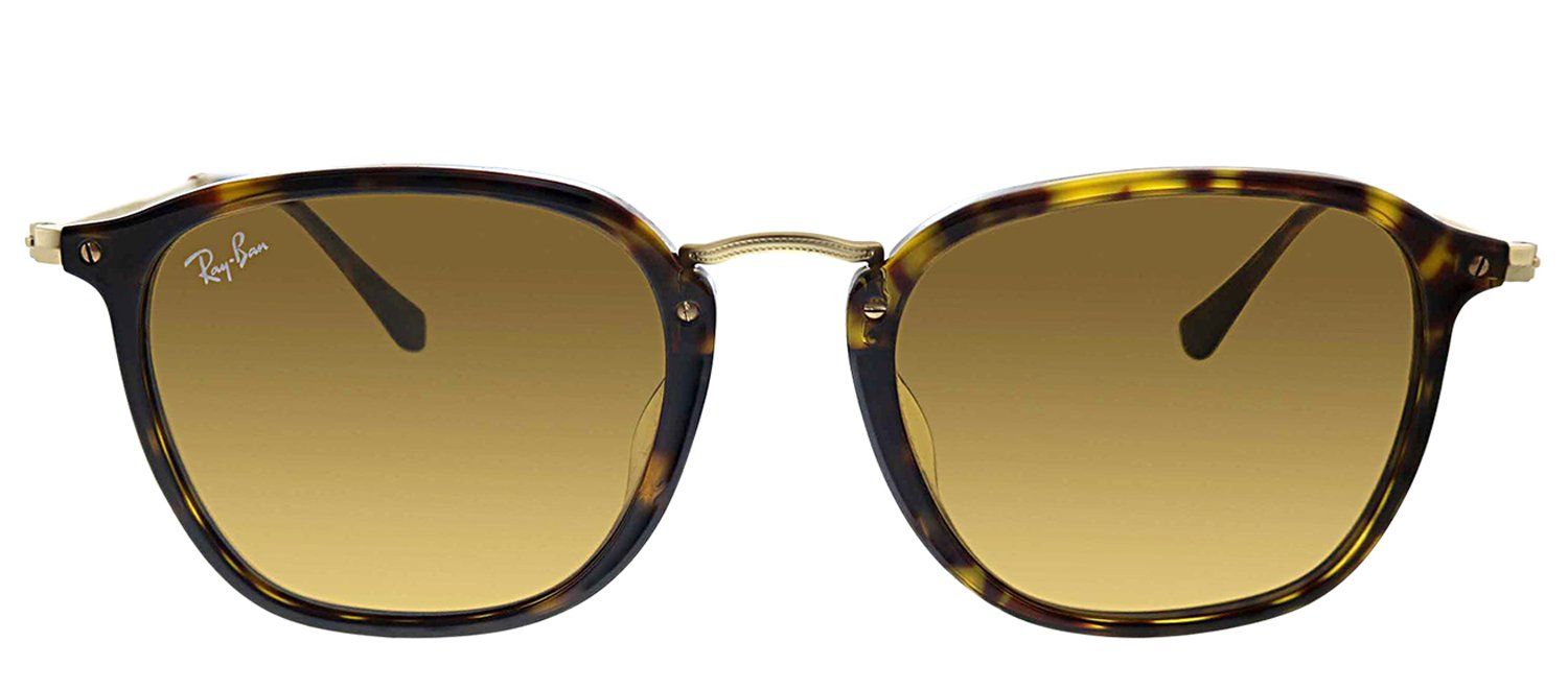 Ray-Ban RB 2448NF 902 Square Plastic Havana Sunglasses with Brown Flat Lens sold by Gaffos