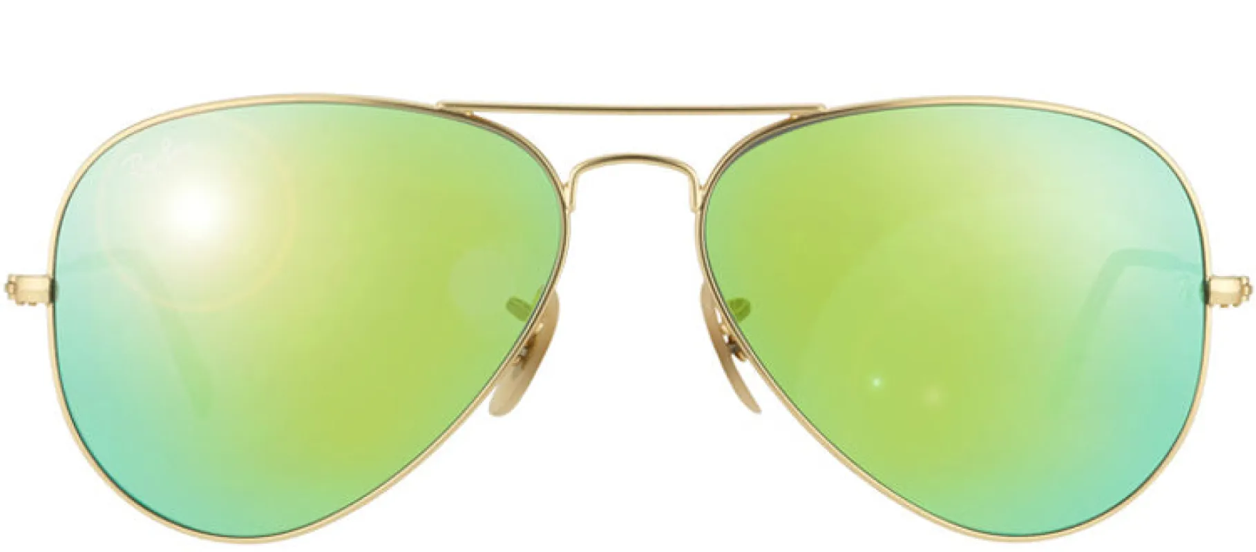 Ray-Ban Classic Aviator RB 3025 112/19 Aviator Metal Gold Sunglasses with Green Mirror Lens sold by Gaffos