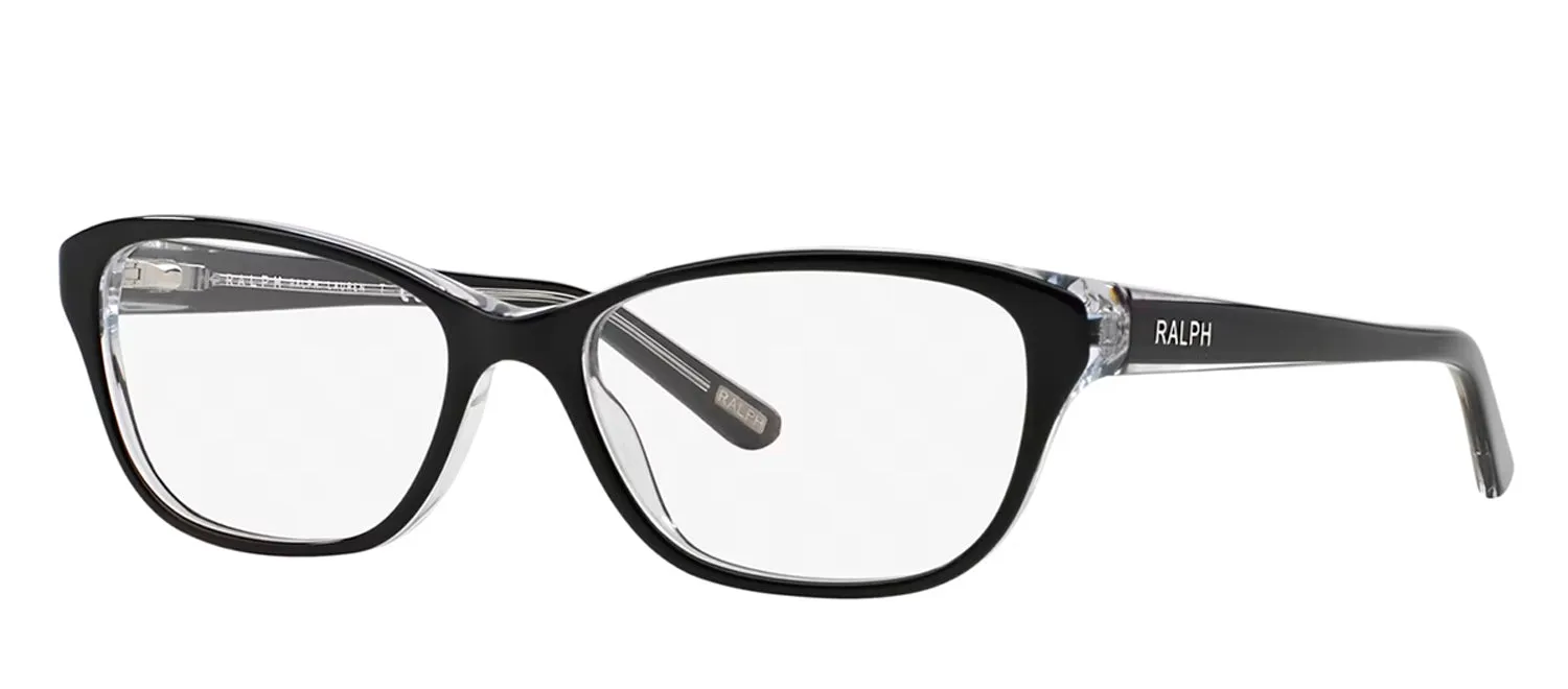 Ralph Lauren RA 7020 541 Cat-Eye Plastic Black Eyeglasses with Logo Stamped Demo Lens sold by Gaffos product image thumbnail 2