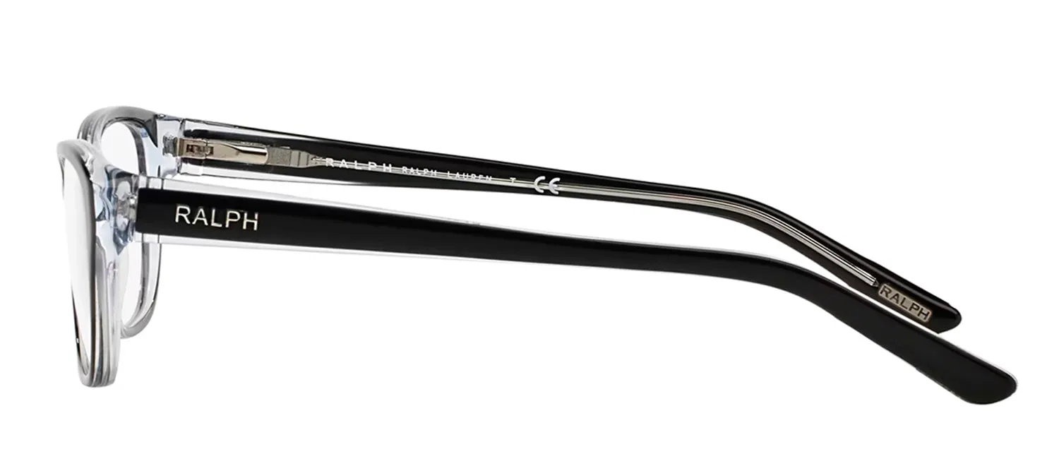 Ralph Lauren RA 7020 541 Cat-Eye Plastic Black Eyeglasses with Logo Stamped Demo Lens sold by Gaffos product image thumbnail 3