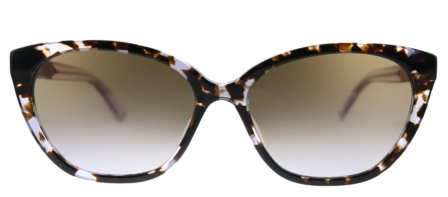 Kate Spade New York KS PHILIPPA/G/S B3V QR Cat-Eye Plastic Havana Sunglasses with Purple Gradient Lens sold by Gaffos