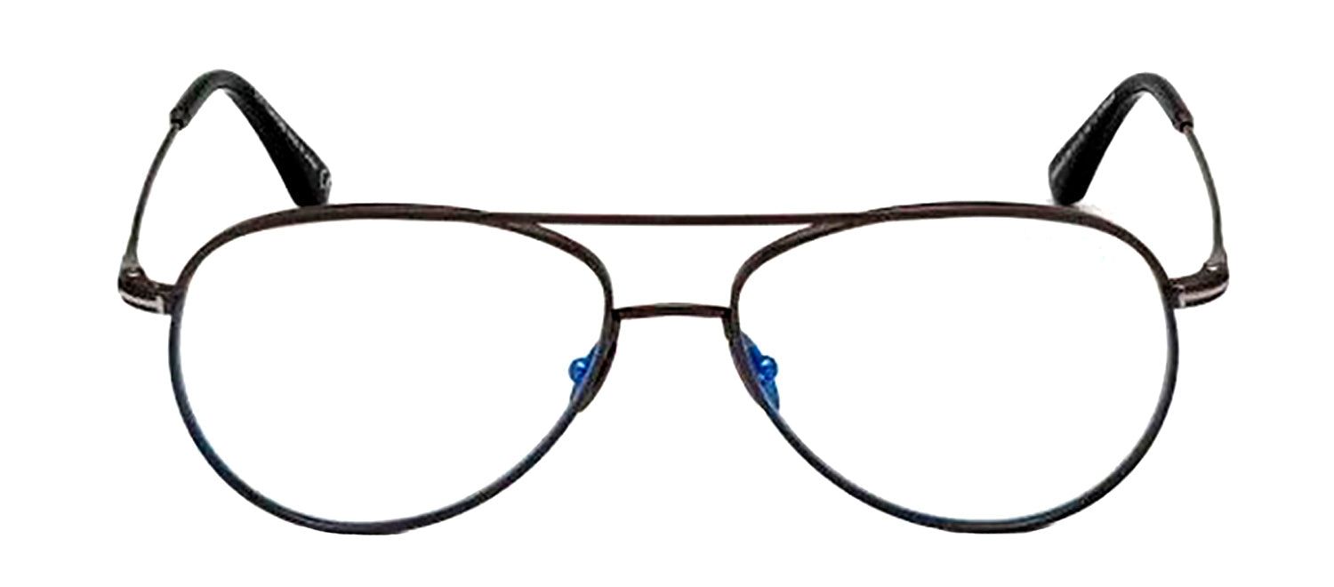 Tom Ford FT 5693-B 008 Aviator Metal Gunmetal Eyeglasses with Logo Stamped Demo Lenses Lens sold by Gaffos