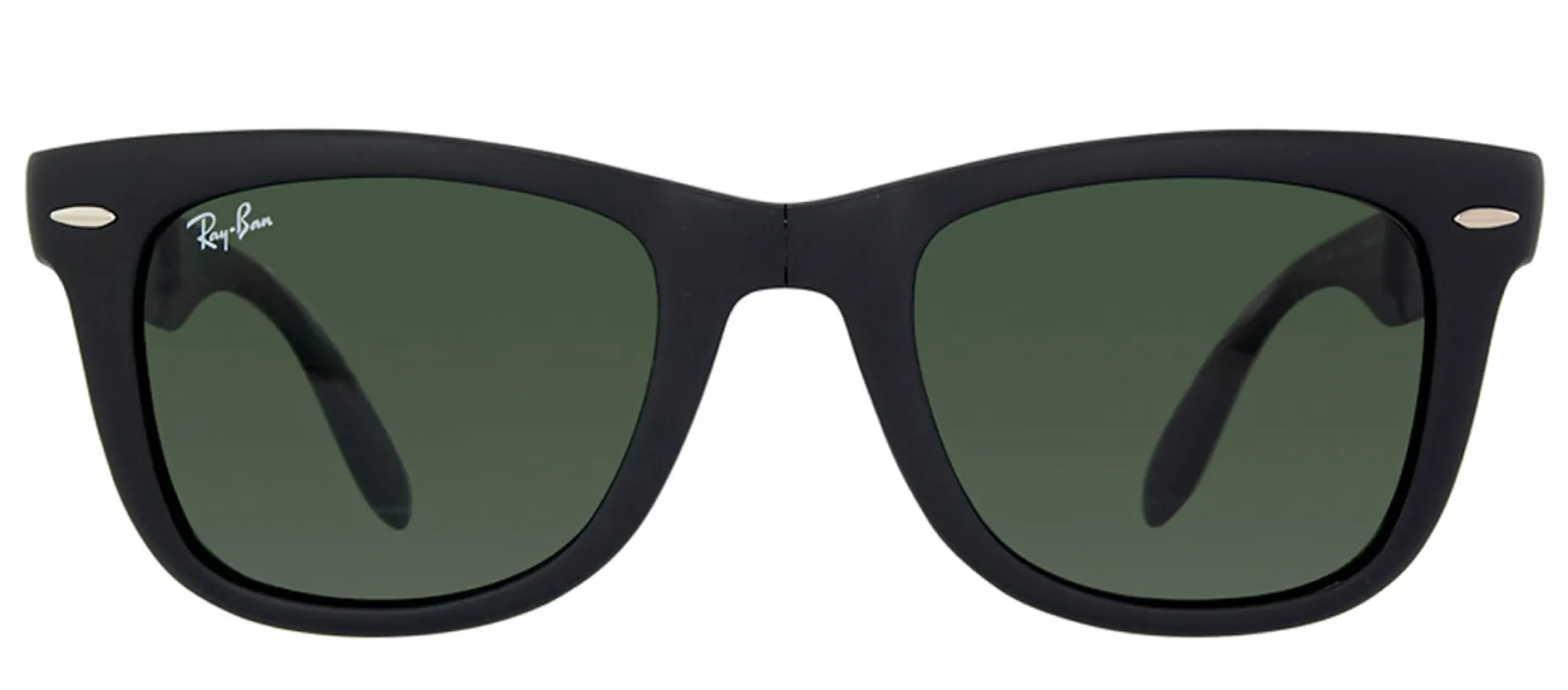 Ray-Ban Folding Wayfarer RB 4105 601S Wayfarer Plastic Black Sunglasses with Green Lens sold by Gaffos