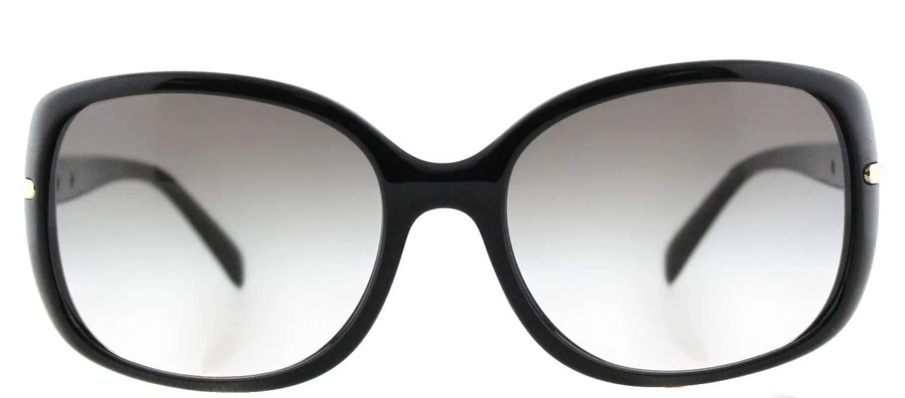 Prada PR 08OS 1AB0A7 Rectangle Plastic Black Sunglasses with Grey Gradient Lens sold by Gaffos