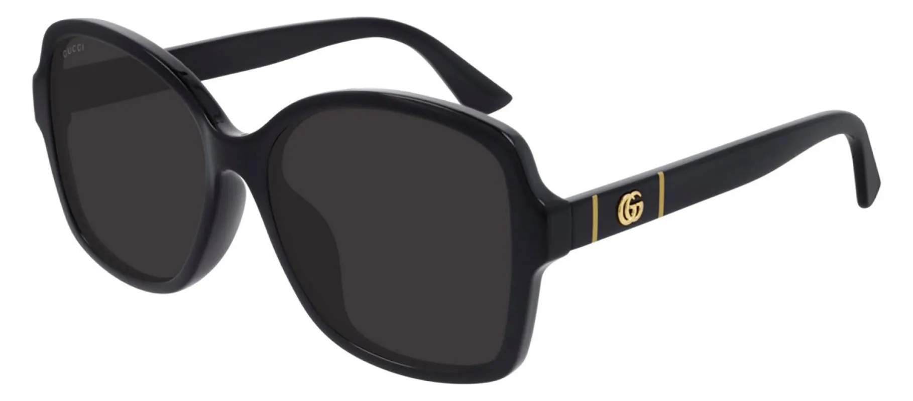 Gucci GG 0765SA 002 Butterfly Acetate Black Sunglasses with Grey Lens sold by Gaffos