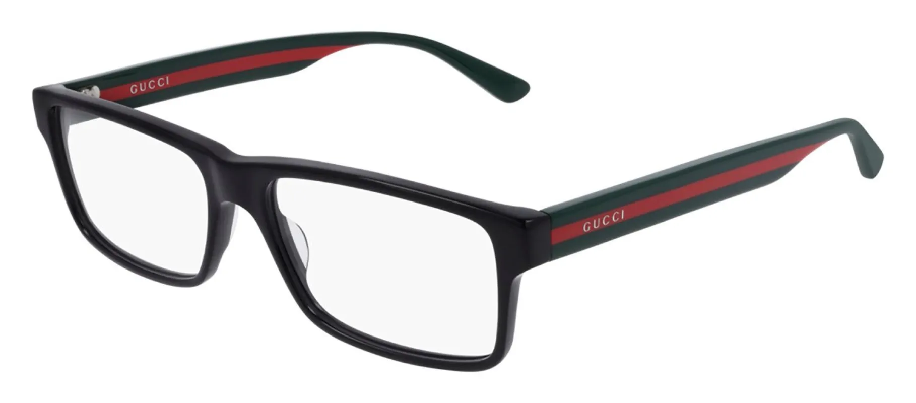 Gucci GG 0752O 001 Rectangle Acetate Black Eyeglasses with Demo Lens sold by Gaffos