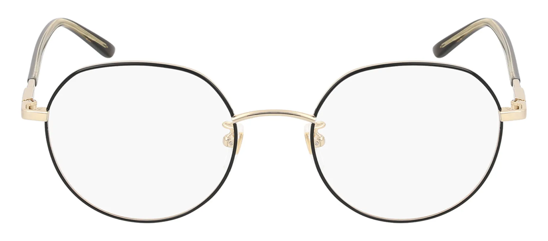 Gucci GUCCI LOGO GG 1349O 003 Round Metal Gold Eyeglasses with Logo Stamped Demo Lenses sold by Gaffos